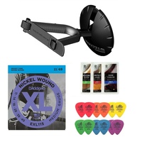 Electric Guitar - Ultimate support hanger tortex picks D'addario EXL115 + Polish