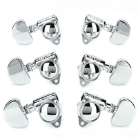 Grover 102CV Original "Milk Bottle" Style Rotomatics Tuning Machines Set - Chrome