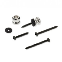 Schaller Strap Lock buttons pair with screws Nickel 24010100
