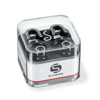 Schaller New S Locks Black Chrome (Pair)  14010401  Strap Locks / security Locks