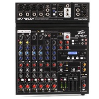 Peavey PV 10 AT  10 Channel Mixer with Auto-Tune and Bluetooth