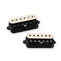  Seymour Duncan Duality Electric Guitar Pickup Set  - Zebra Neck and Bridge Set