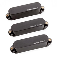 Seymour Duncan AS-1s Blackouts Singles, Set of 3 Pickups for Strat, Black