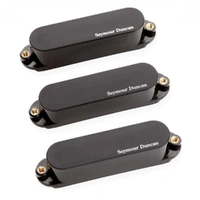 Seymour Duncan AS-1s Blackouts Singles, Set of 3 Pickups for Strat, Black