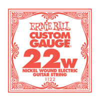 6 x  Ernie Ball Nickel Wound  Electric Single Guitar String .022 Gauge PO1122