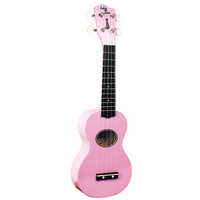Eddy Finn Minnow EF-MN-PK Ukulele with Matching Pink Gig Bag