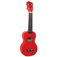 Eddy Finn Minnow EF-MN-RD Red Ukulele with Matching Gig Bag