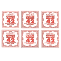 6 x Ernie Ball Nickel Wound Single Electric Guitar String .042 Gauge PO1142