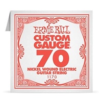 Ernie Ball Nickel Wound Single Electric Guitar String .070 Gauge PO1170