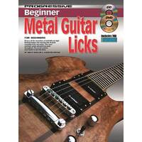 Progressive Beginner Metal Guitar Licks Book/CD/DVD