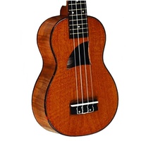 Eddy Finn Ukulele Concert Uke Flamed Okume Uke EF-11C Aquila Strings High Gloss