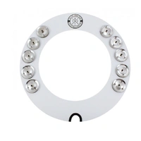 Big Fat Snare Drum 14" HALO RING SNARE BOURINE White Copper Jingles