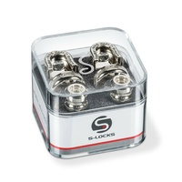 Schaller New S Locks (Pair)  Nickel 14010101 Strap Locks / security Locks
