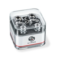 Schaller New S Locks (Pair) Chrome 14010201  Strap Locks / security Locks