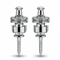 Schaller New S Locks Pair Chrome 14010201 Strap Locks / security Locks New