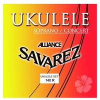  Savarez Ukulele Strings Soprano/Concert 140R Alliance, Full Set Made in France