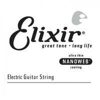 Elixir Strings - Electric Single Guitar String NANOWEB Coating, .026