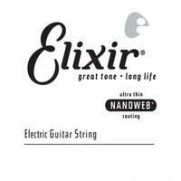 Elixir Strings - Electric Guitar Single String NANOWEB Coating, .032