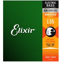 Elixir 15435 Single 5th Electric Bass Guitar String Heavy  B 135 Long Scale