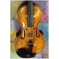 Fine  Violin 4/4 Labeled Francesco Cervini Copy of Stradivarius 1716 Zyex String