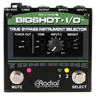 Radial BigShot I/O True-bypass Instrument Selector 2-instrument Switching Pedal