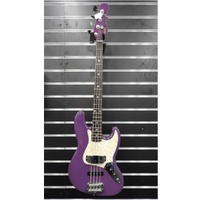 G&L USA JB 4 String Jazz Electric Bass Guitar - Royal Purple with  Case