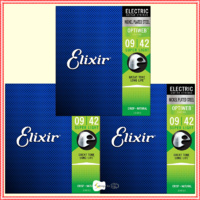 3 Sets Elixir 19002 Electric Guitar Strings with OPTIWEB Coating, 9 -42