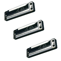  Lee Oskar by Tombo Major Harmonica 3-Pack  Keys G, A, C, 