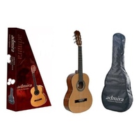 Admira Alba 3/4 Classical Guitar Starter Nylon String Guitar ( Pack Bag and Tuner )