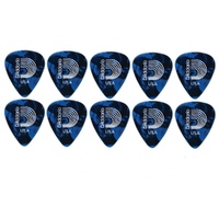 10 x D'Addario Blue Pearl Celluloid 70mm Guitar Picks 