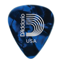 D'Addario Planet Waves Blue Pearl Guitar Picks, 100 Picks , 0.70mm Medium