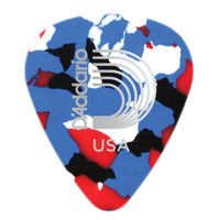 D'Addario Multi-Color Celluloid Guitar Picks, 10 pack, Extra Heavy