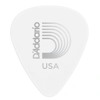 D'Addario White-Color Celluloid Guitar Picks, 100 pack, Extra Heavy
