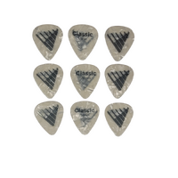 D'Addario Angkor Exclusive White Pearl Celluloid Guitar 9 Picks,  0.50mm