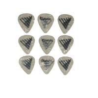 D'Addario Angkor Exclusive White Pearl Celluloid Guitar 9 Picks,  0.50mm