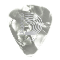 D'Addario White Pearl Celluloid Guitar Picks, 100 pack, Extra Heavy