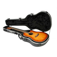 SKB 1SKB-16 Shallow Acoustic Roundback Shaped Hardshell Case TSA Locks