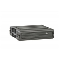SKB 1SKB-R2S 2U Shallow Roto Rack with Steel Rails Front/Back, 10.5-Inch Deep