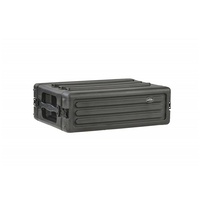 SKB 1SKB-R3S 3U Shallow Roto Rack with Steel Rails Front/Back, 10.5-Inch Deep