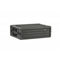 SKB 1SKB-R3S 3U Shallow Roto Rack with Steel Rails Front/Back, 10.5-Inch Deep 