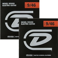 2 sets Dunlop DEN0946 Light/Heavy 9 - 46 Nickel Electric Guitar Strings