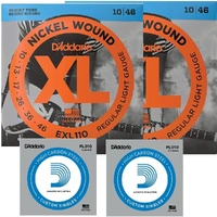 2 x D'Addario EXL110 Light Electric Guitar Strings 10 - 46 with 2 x E String - PL010