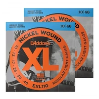 D'Addario EXL110 Nickel Wound Light Electric Guitar Strings 10 - 46   2 sets 