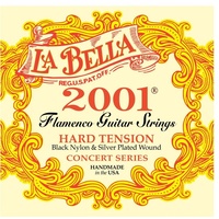 La Bella 2001 Hard Tension Silver Wound Concert Flamenco Guitar Strings