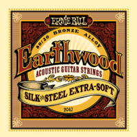Ernie Ball Earthwood Silk and Steel X Soft Acoustic Guitar Strings Set 10 - 50 