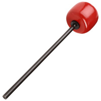 Danmar Bass Drum Beater - Wood - Red - Black Shaft