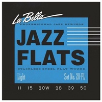 La Bella 20PL Jazz Flats Stainless  Flat Wound  Electric Guitar Strings 11 - 50
