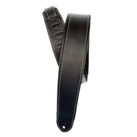 Planet Waves Deluxe Leather Padded Guitar Strap , Black , 20PLC00-DX  