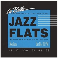 La Bella 20PM Jazz Flats Stainless Flat Wound Electric Guitar Strings 13 - 53