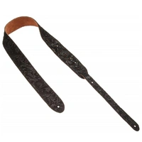 D'addario Planet Waves 20SD06 2-Inch Suede Embossed  Black Guitar Strap RRP $140